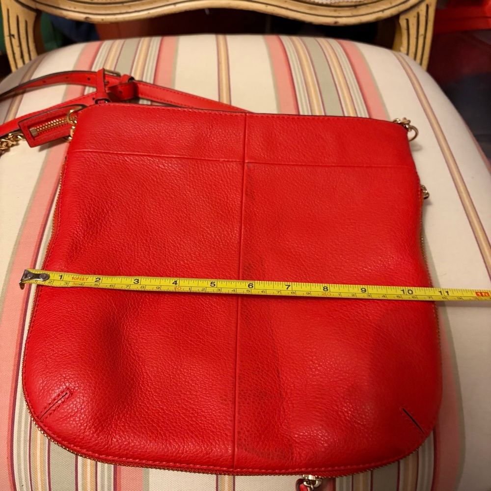 Tory Burch Red Expanding Crossbody/Messenger Bag - Please Read Description - Picture 7 of 9